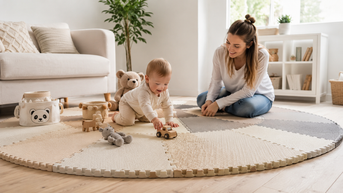 Why EVA Round Patchwork Mats Boost Early Toddler Coordination