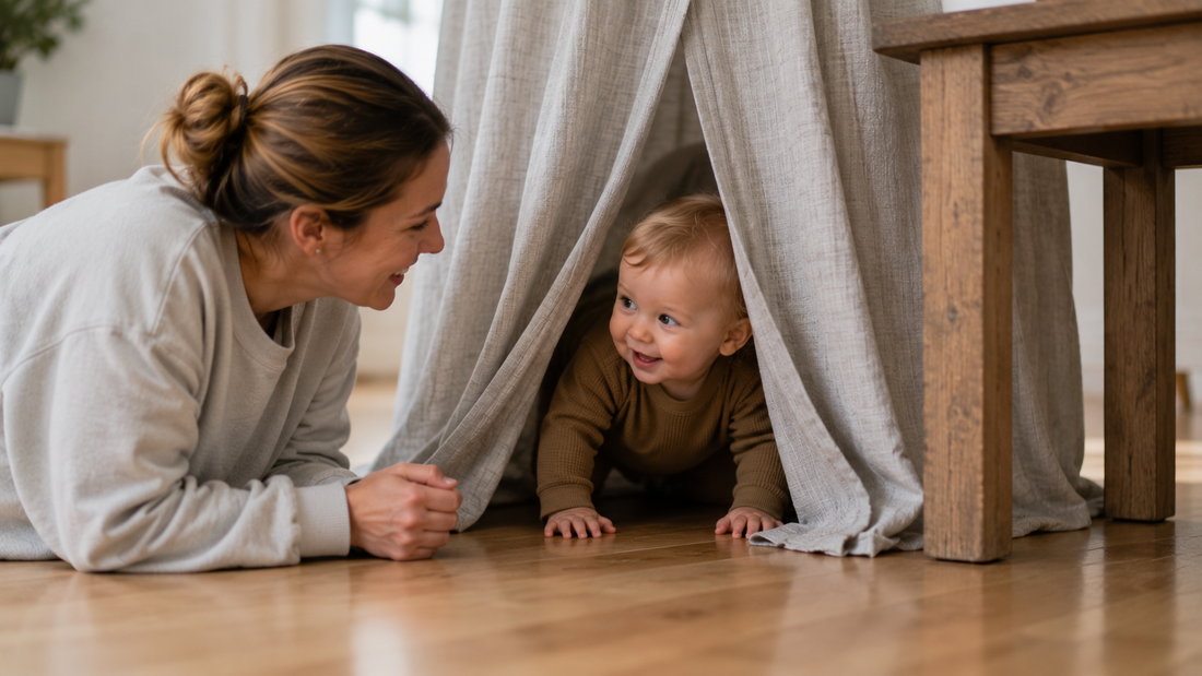Why Does My Baby Love Hiding Under Tables and Behind Curtains? Understanding the Safe Space Instinct