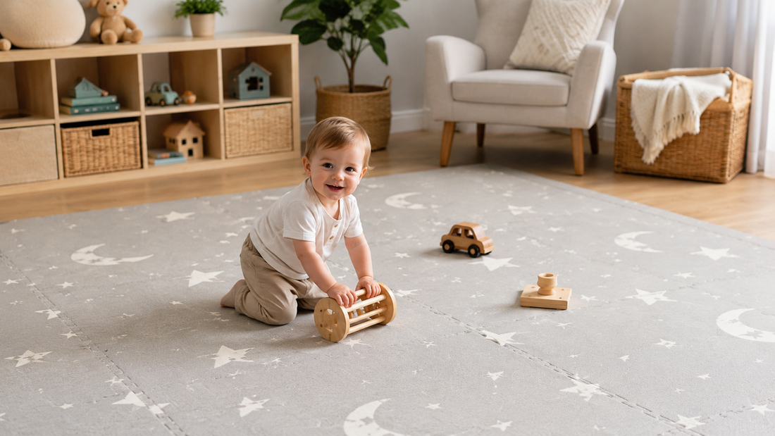 Under the Stars: How Celestial Gray EVA Puzzle Mats Create Calming Environments