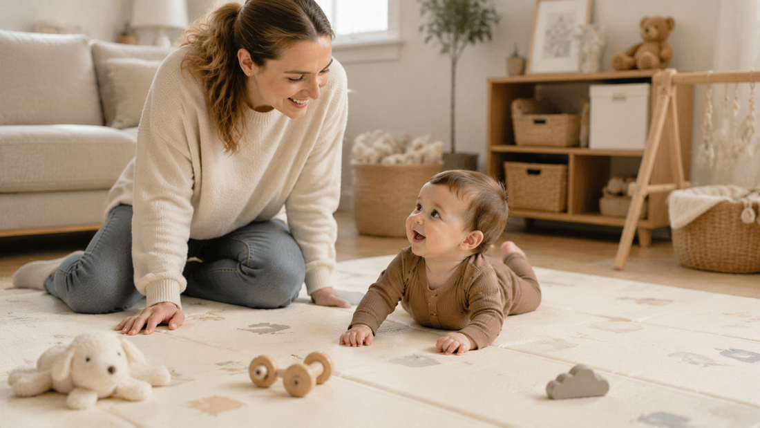 How Physical Milestones Impact Baby Separation Anxiety and Safe Floor Play
