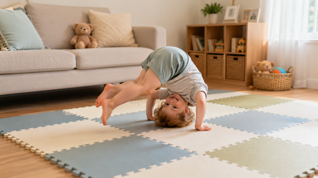The Physics of the Somersault: Why Toddlers Need Rotational Floor Play