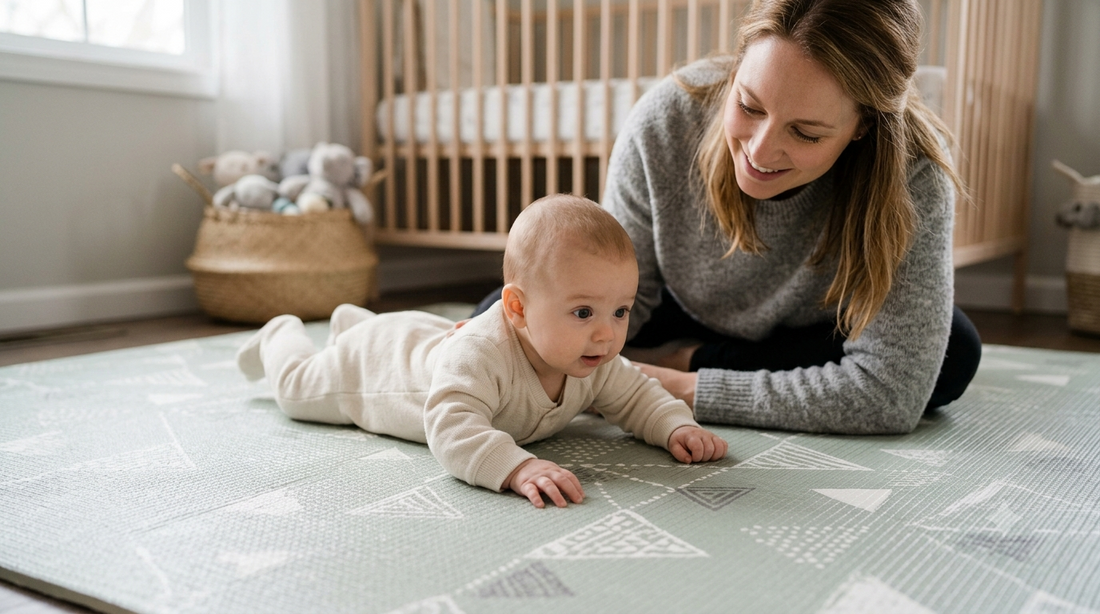 How Color and Pattern on a Baby Playmat Impact Early Brain Growth