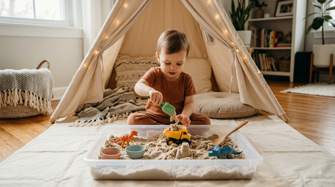 Kinetic Sand & Sensory Bins: The Mess-Free Hack for 30 Minutes of Pure Peace