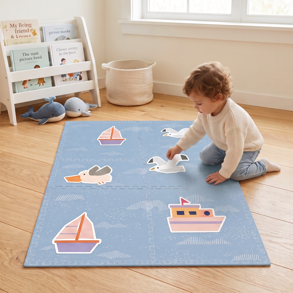 EVA Printed Play Mat-Ocean World-Interactive Stickers