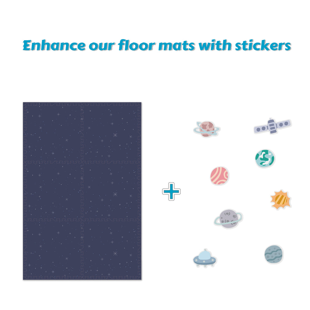 EVA Printed Play Mat-Space Exploration-Interactive Stickers