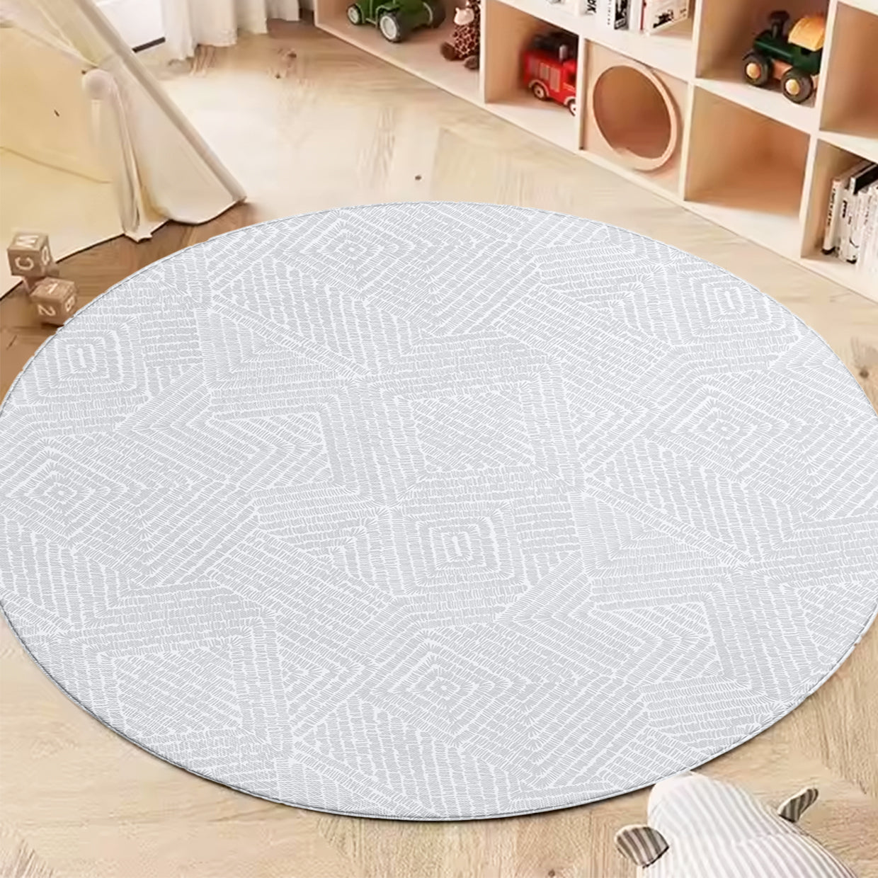 TPU Play Mat - Orbicular Grayish Brown Maze + Gray Cosmic