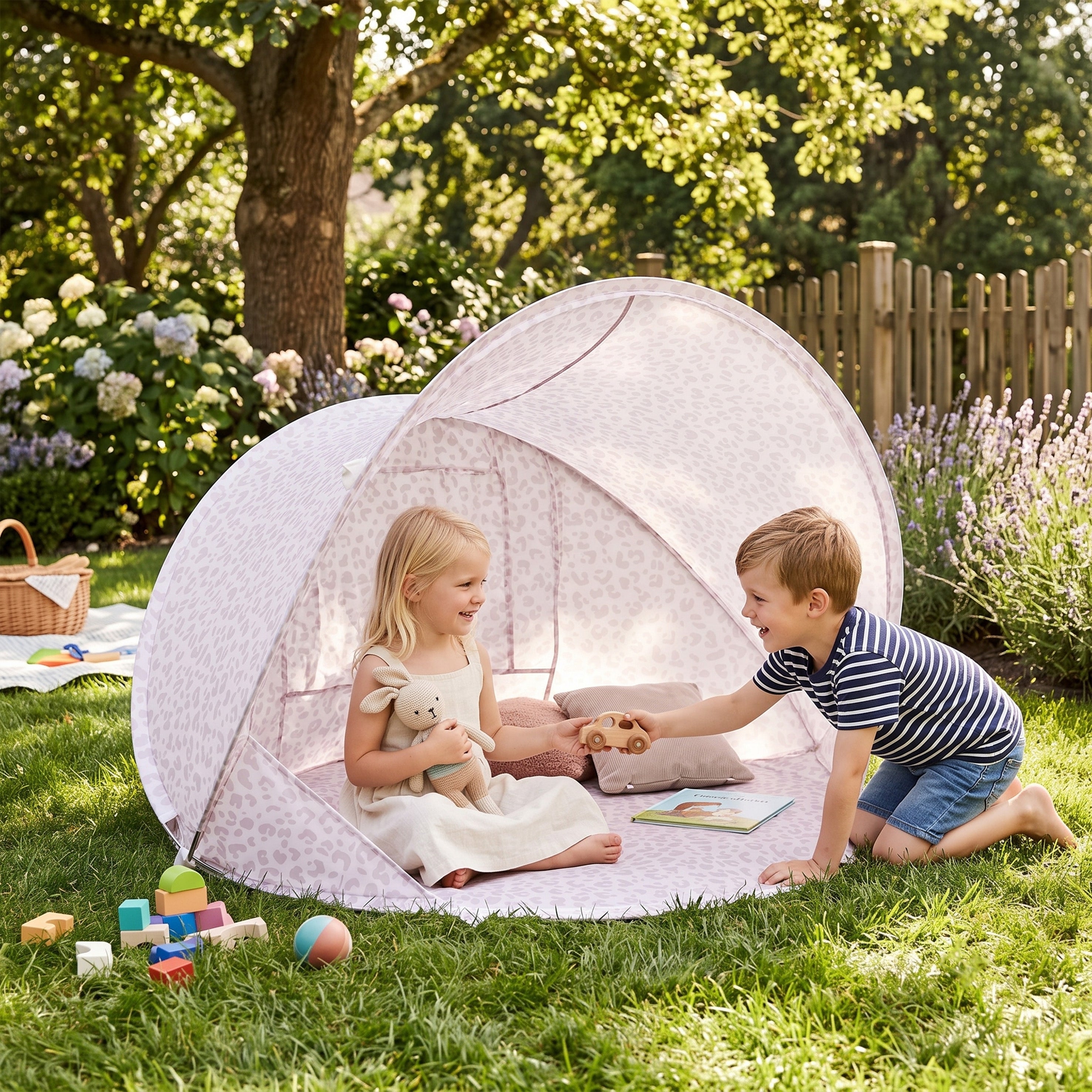 Beach Tent - Pink leopard