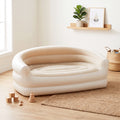Portable Two-Seater Inflatable Kids' Chair – Cream