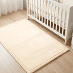 Coral Velvet Memory Foam Mat -Beige