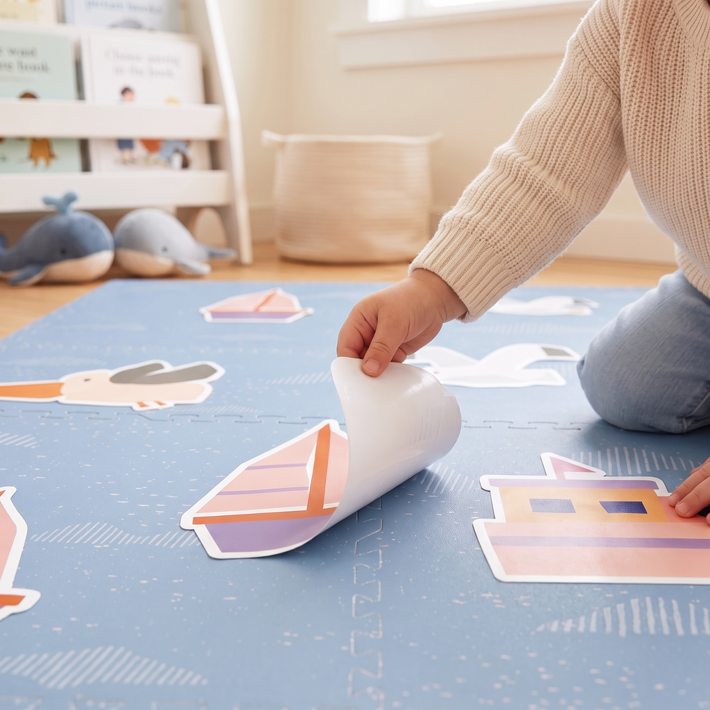 EVA Printed Play Mat-Ocean World-Interactive Stickers