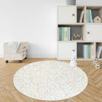 EVA Puzzle Mat - Orange Terrazzo Circle Mat