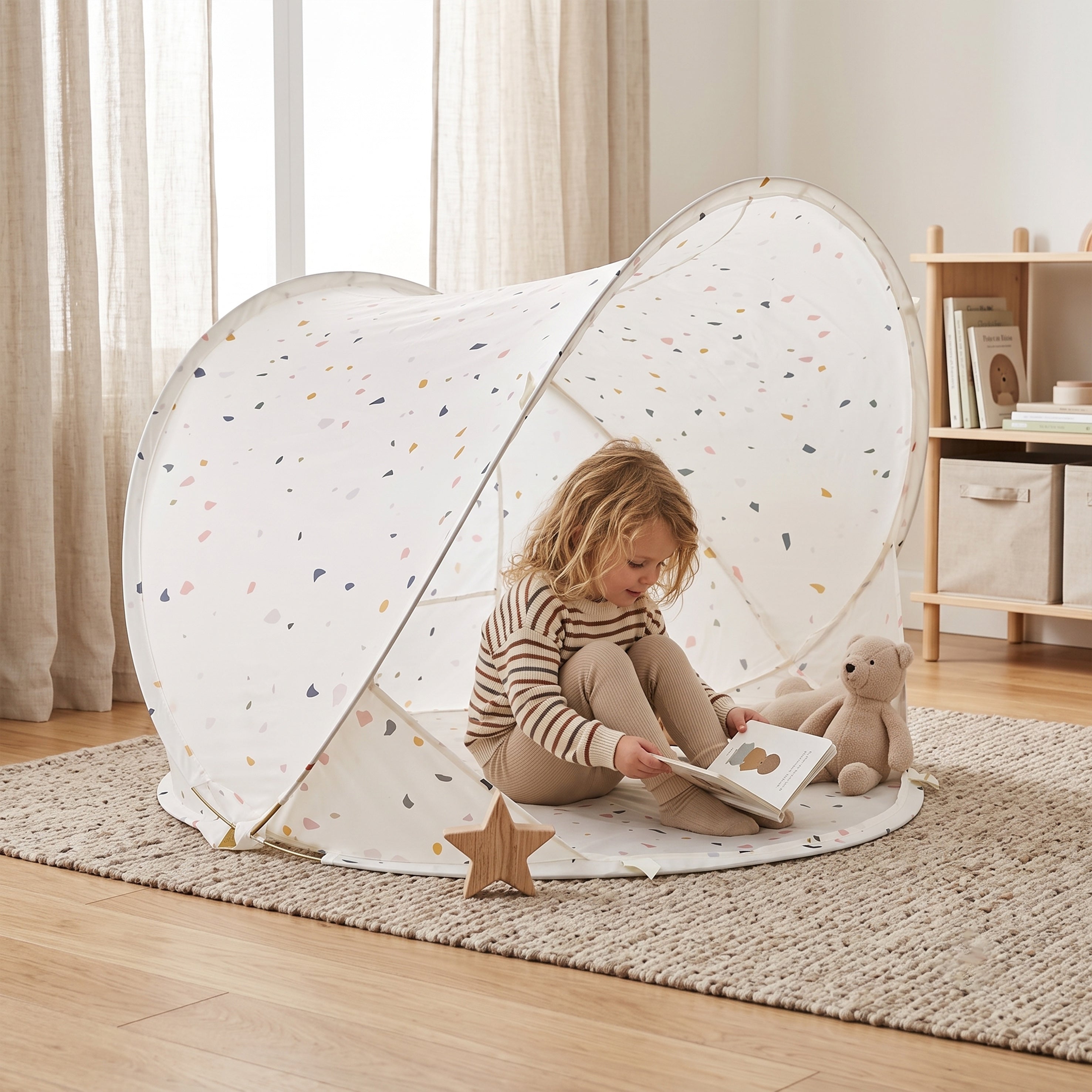 Beach Tent - Terrazzo - ivory white
