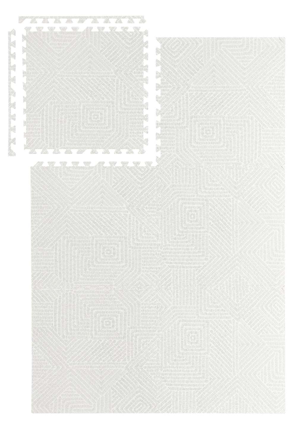 EVA Puzzle Mat - Light Gray Maze