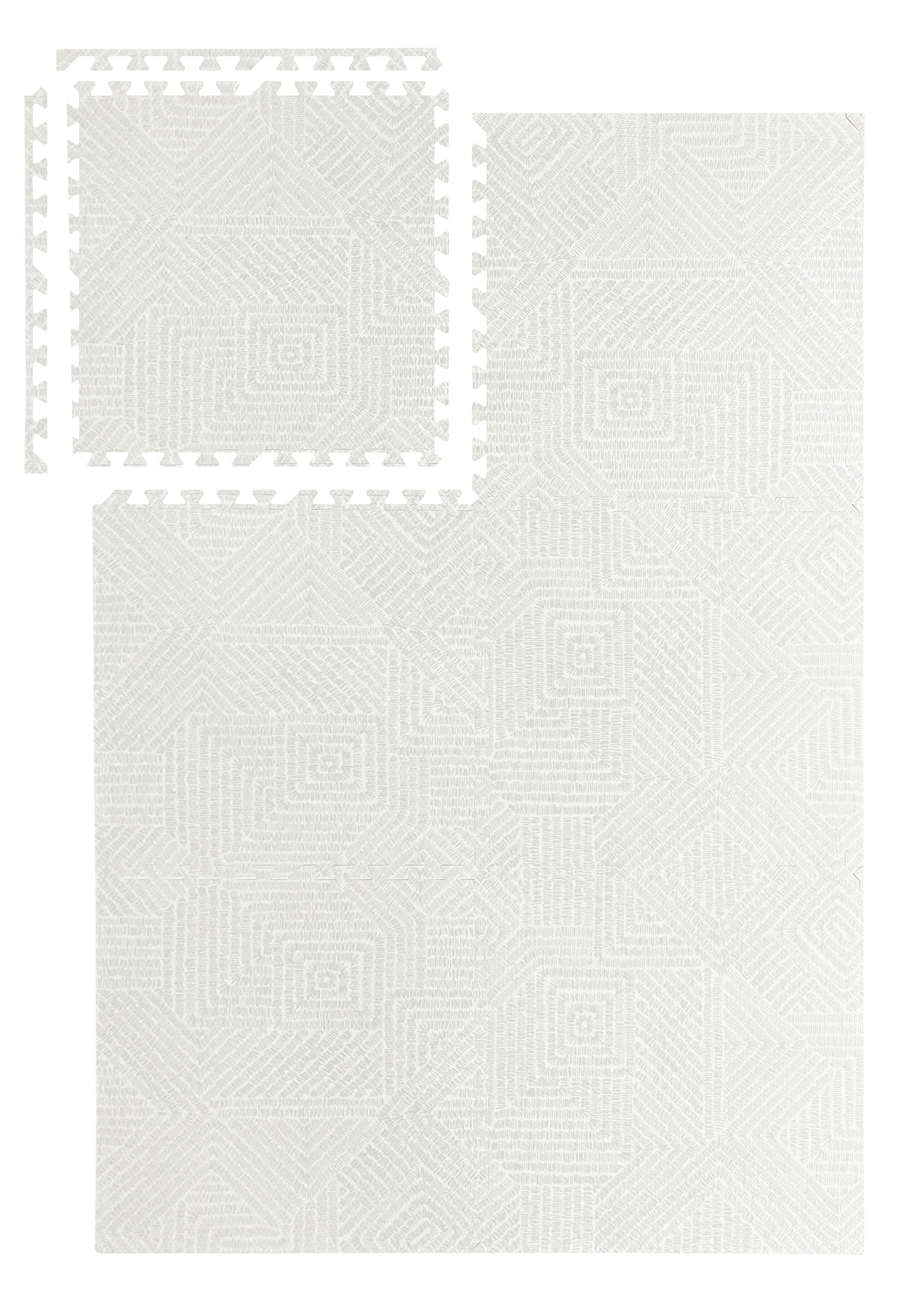 EVA Puzzle Mat - Light Gray Maze