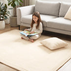 Coral Velvet Memory Foam Mat -Beige