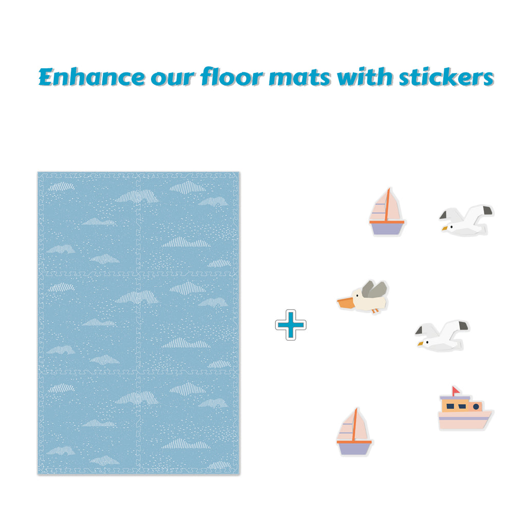 EVA Printed Play Mat-Ocean World-Interactive Stickers