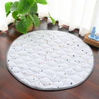 Fabric Play Mat - Circle-White Terrazzo