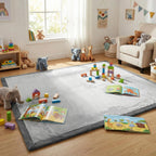 Coral Velvet Memory Foam Mat-Dark Grey