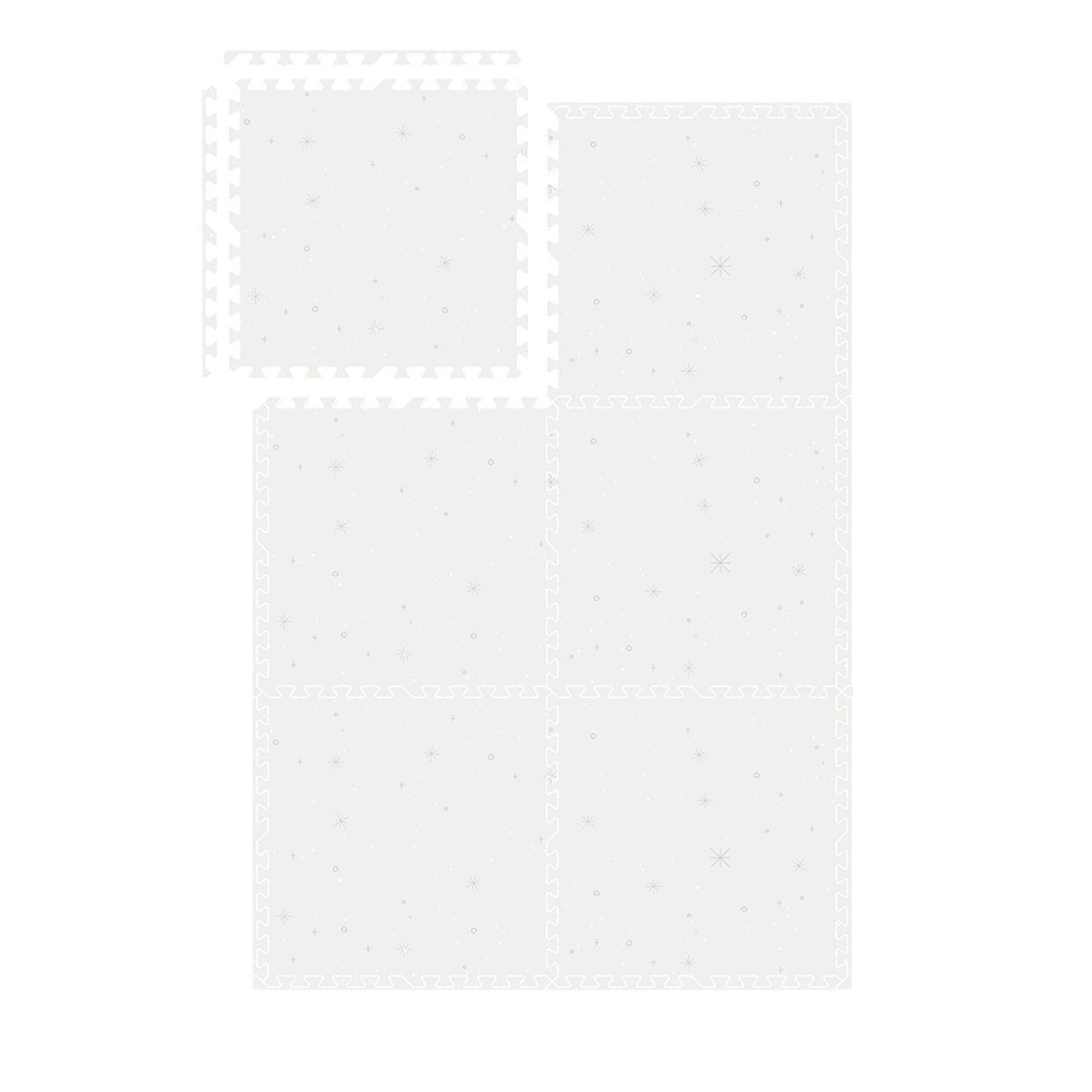 EVA Printed Play Mat-Space Exploration Light Grey-Interactive Stickers