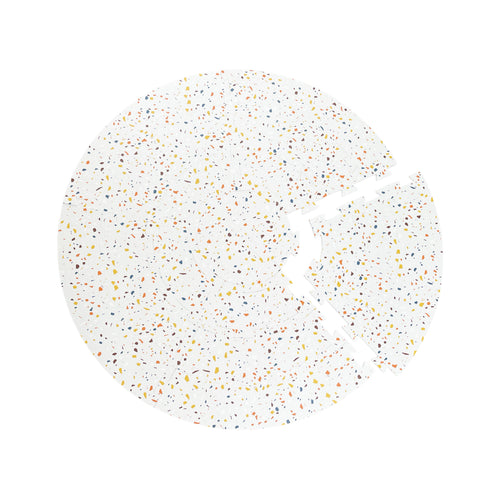 EVA Puzzle Mat - Orange Terrazzo Circle Mat