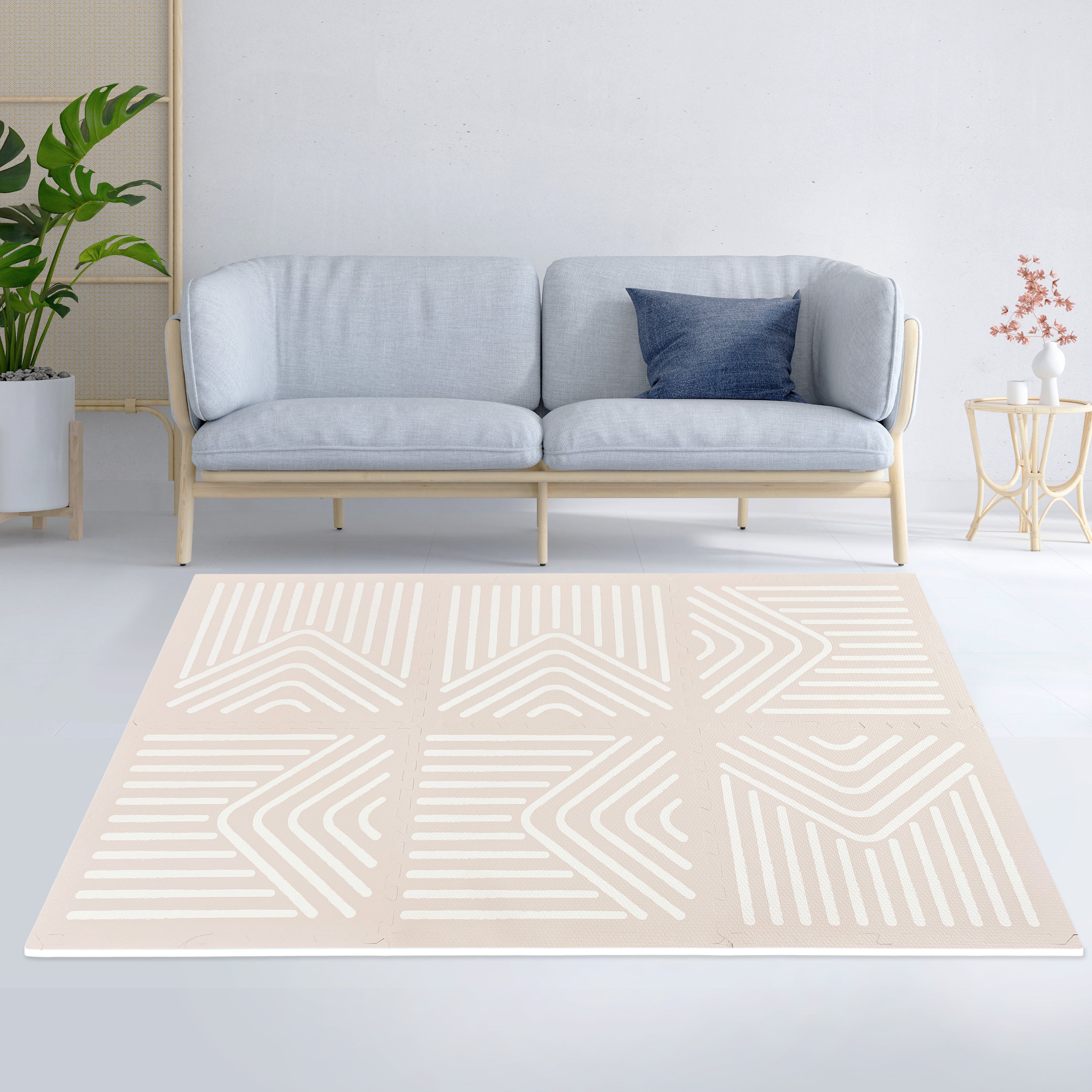 EVA Puzzle Mat - Tribal Geometry - Sandy