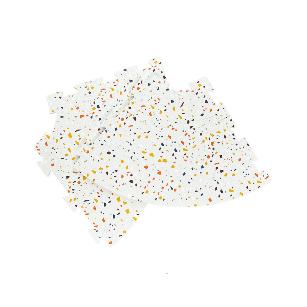 EVA Puzzle Mat - Orange Terrazzo Circle Mat