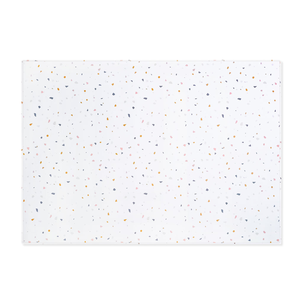TPU Play Mat - White Terrazzo + White Rainbow