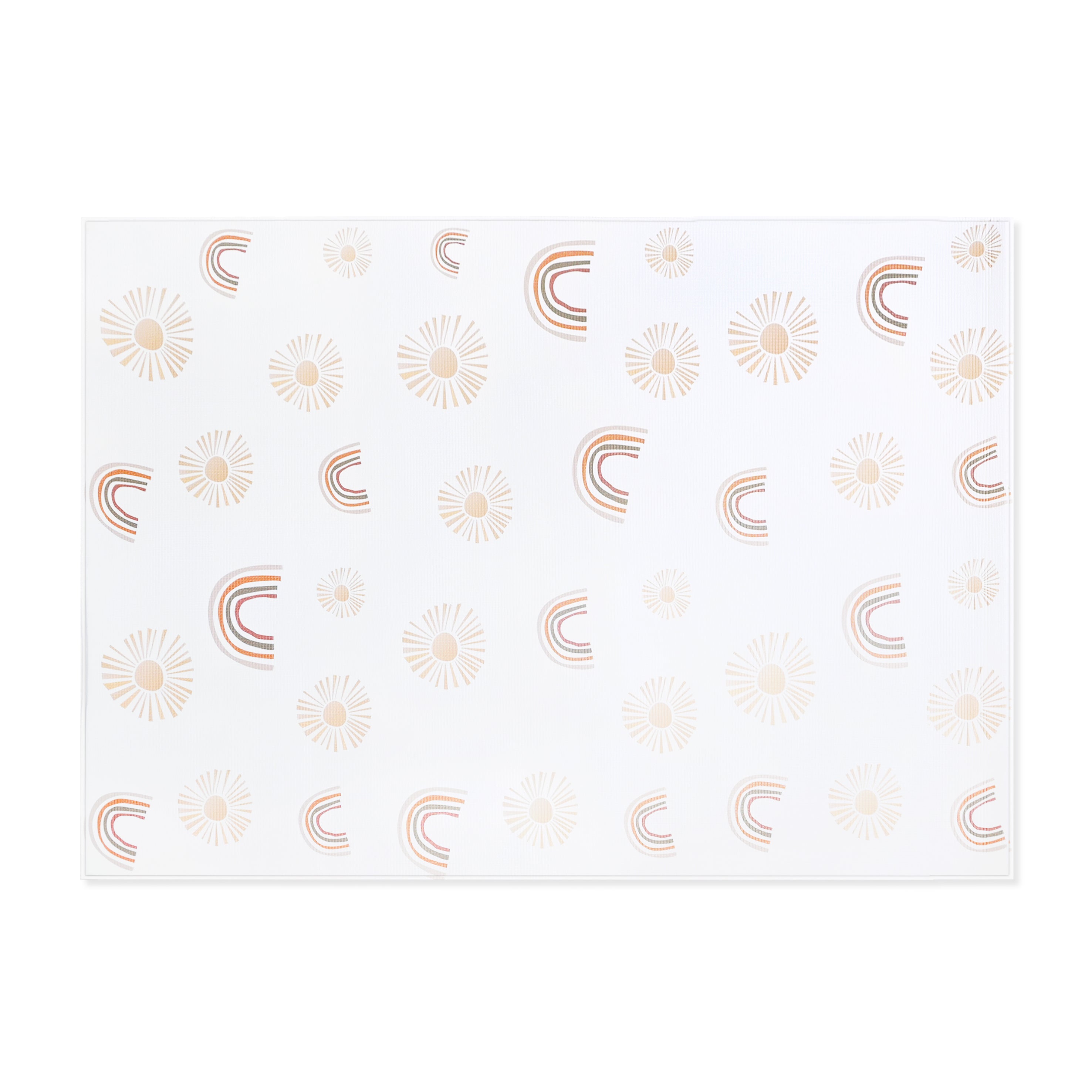 TPU Play Mat - White Terrazzo + White Rainbow