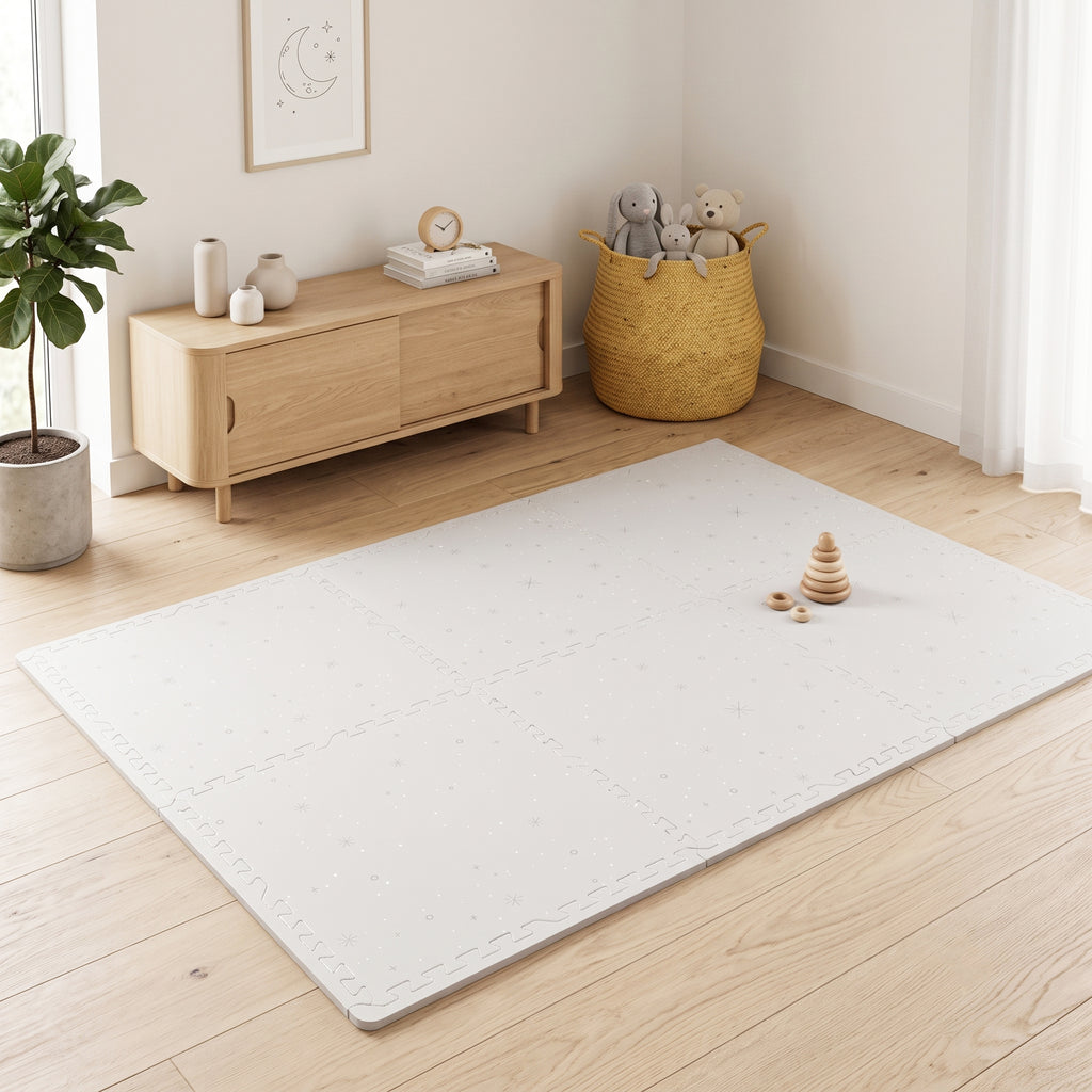 EVA Printed Play Mat-Space Exploration Light Grey-Interactive Stickers