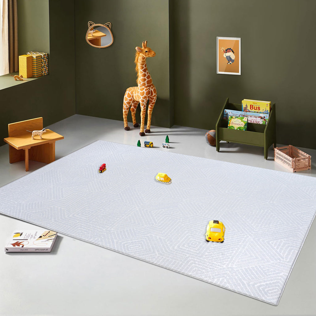 TPU Play Mat - Marble + Light Gray Maze