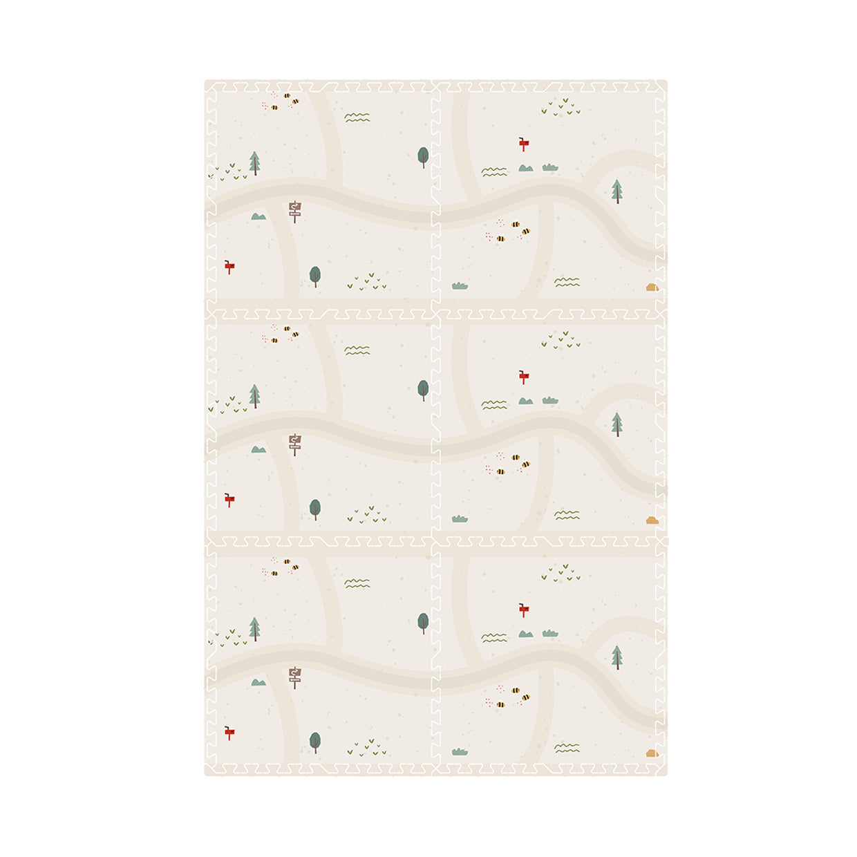 EVA Printed Play Mat-Farm Life-Interactive Stickers