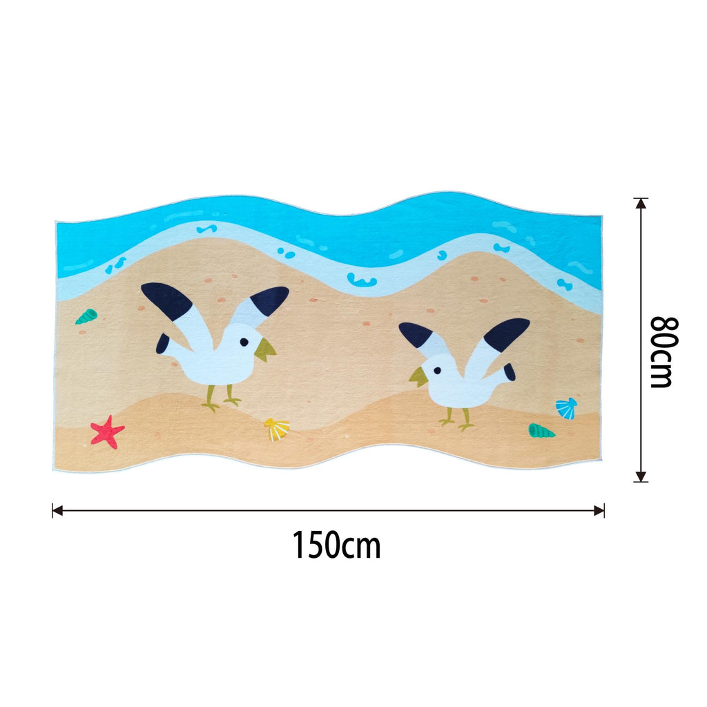 Kids Rug - Beach & Seagull
