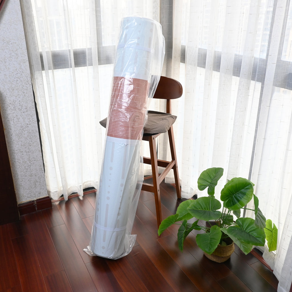TPU Play Mat - White Line + Brown Abstract