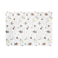 XPE Foldable Play Mat Brown Terrazzo + White Airplane Track