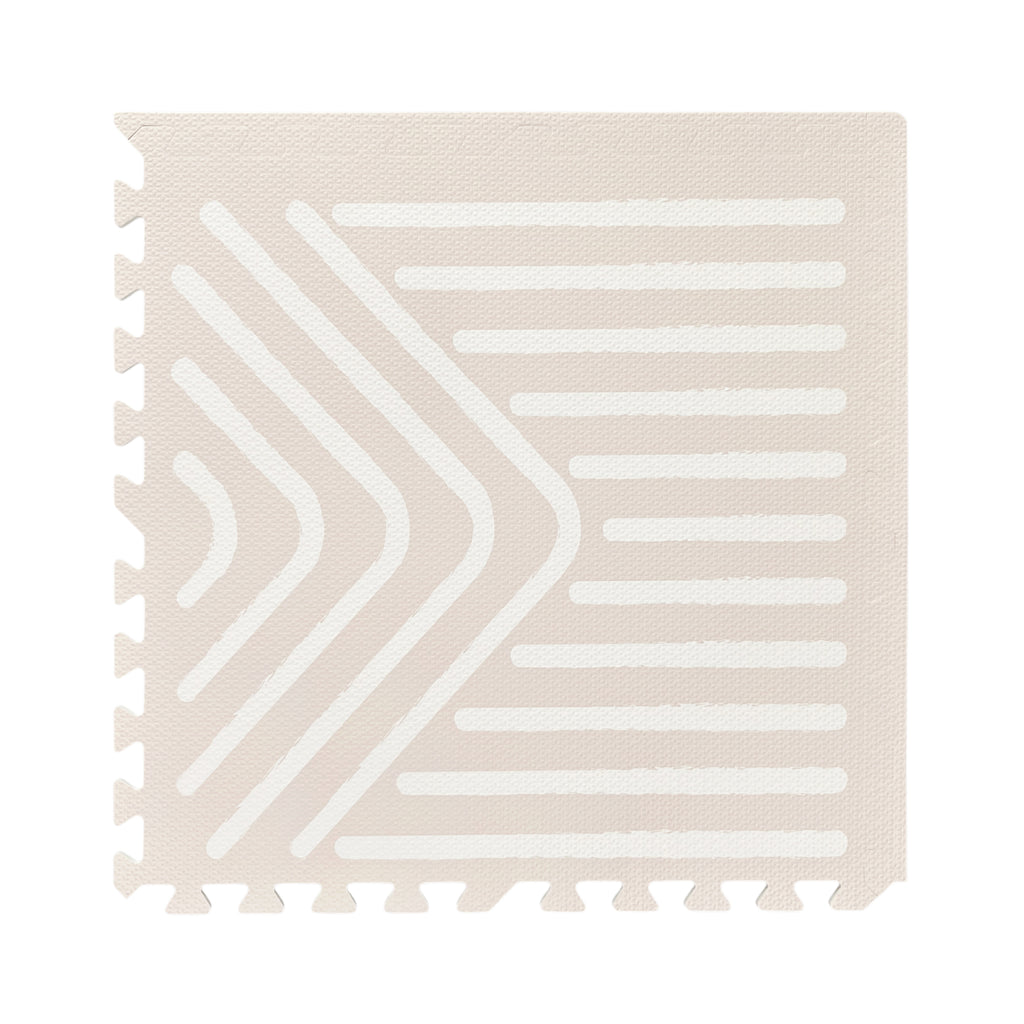 EVA Puzzle Mat - Tribal Geometry - Sandy