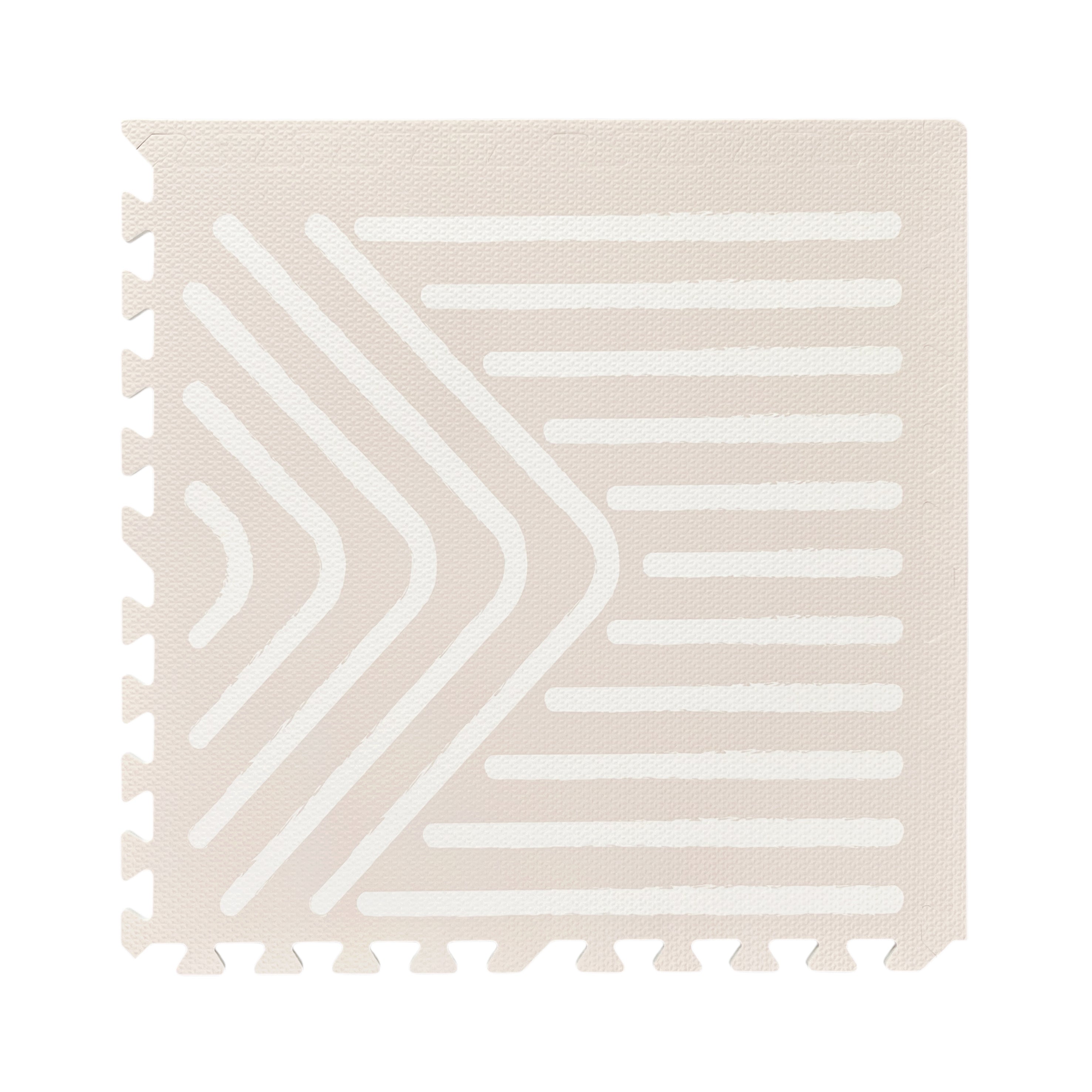 EVA Puzzle Mat - Tribal Geometry - Sandy
