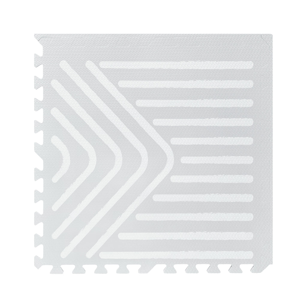 EVA Puzzle Mat - Tribal Geometry - Grey