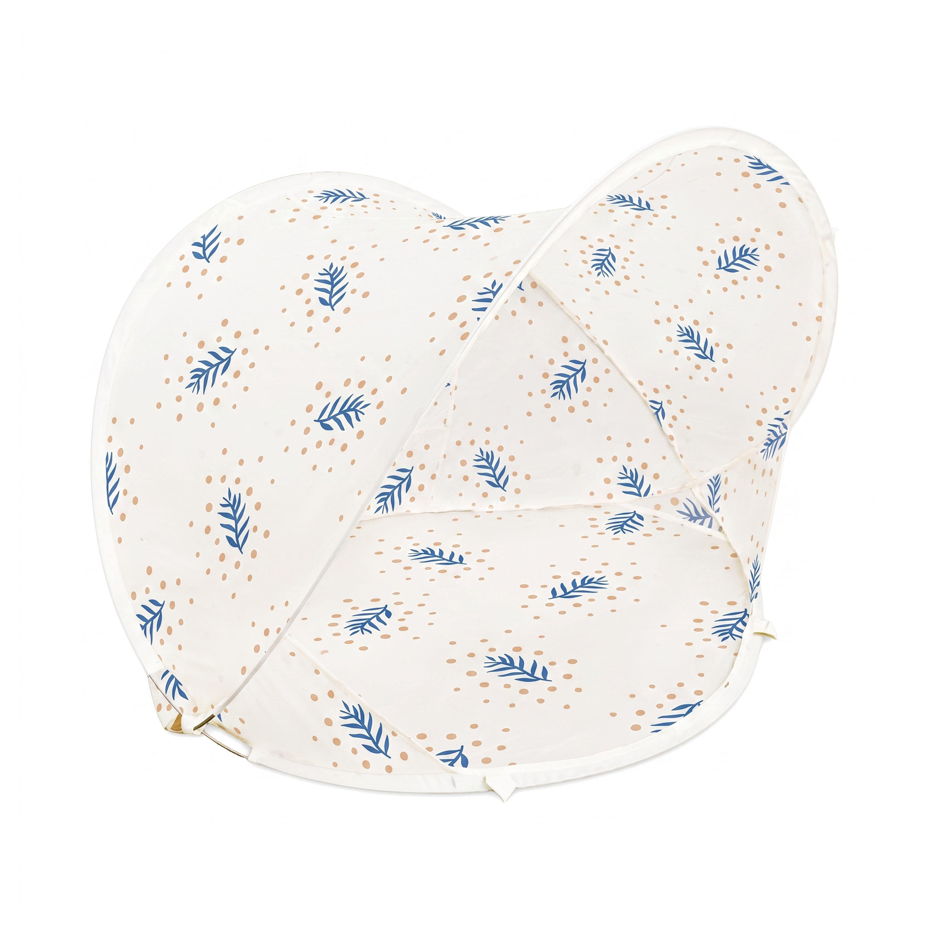 Beach Tent - Blue Botanical Leaf