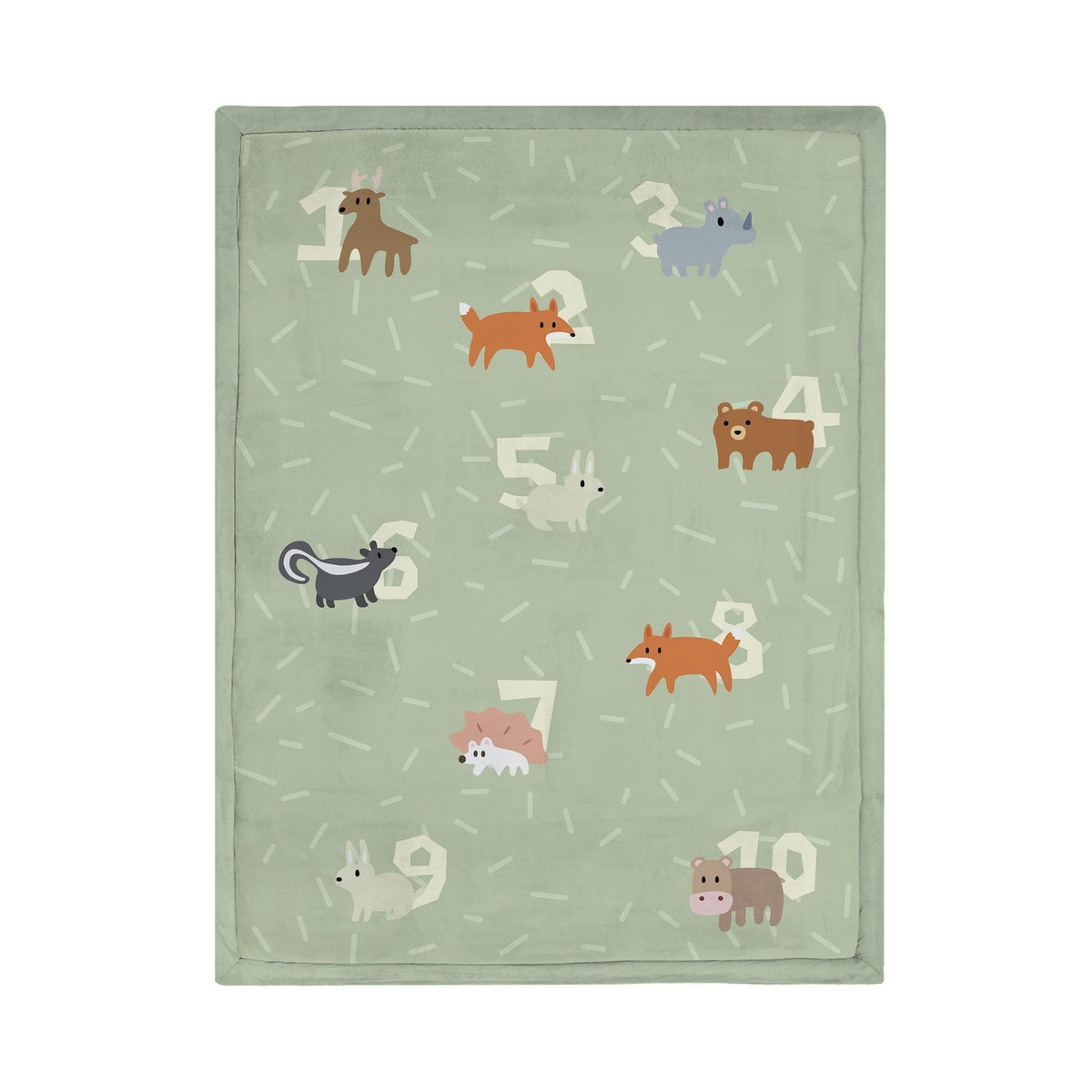 Coral Velvet Memory Foam Mat – Forest Animals