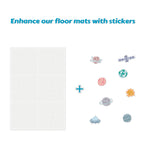 EVA Printed Play Mat-Space Exploration Light Grey-Interactive Stickers