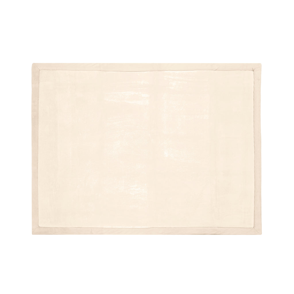 Coral Velvet Memory Foam Mat -Beige