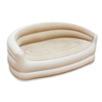 Portable Two-Seater Inflatable Kids' Chair – Cream