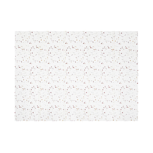 XPE Foldable Play Mat Brown Terrazzo + White Airplane Track