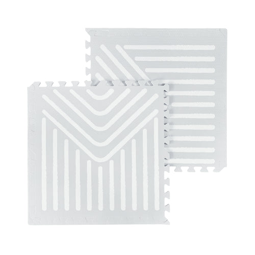 EVA Puzzle Mat - Tribal Geometry - Grey