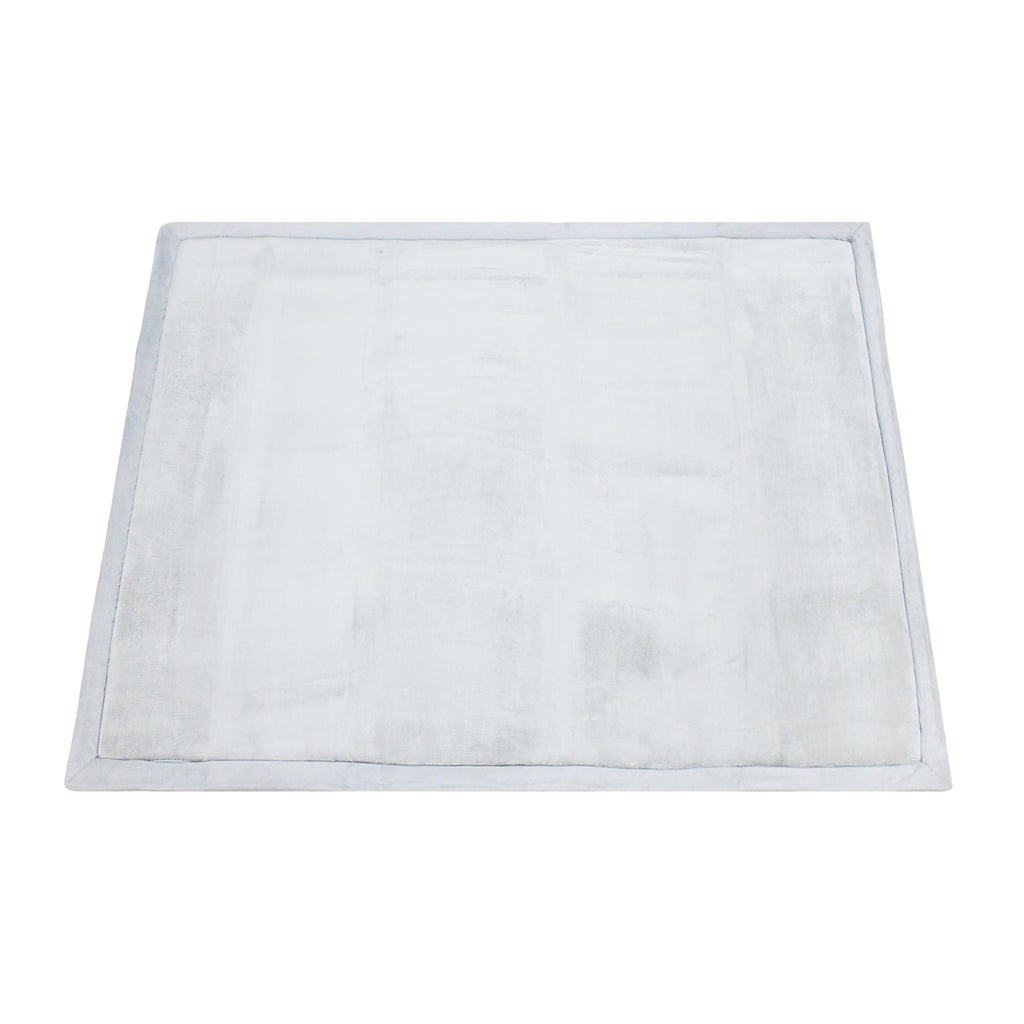 Coral Velvet Memory Foam Mat-Grey