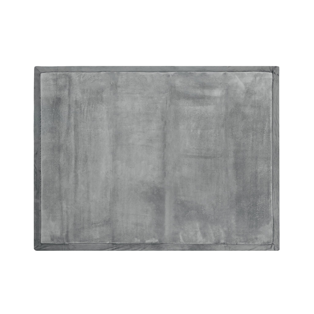 Coral Velvet Memory Foam Mat-Dark Grey