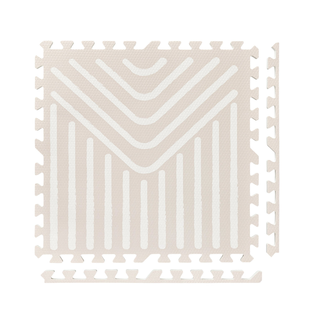 EVA Puzzle Mat - Tribal Geometry - Sandy