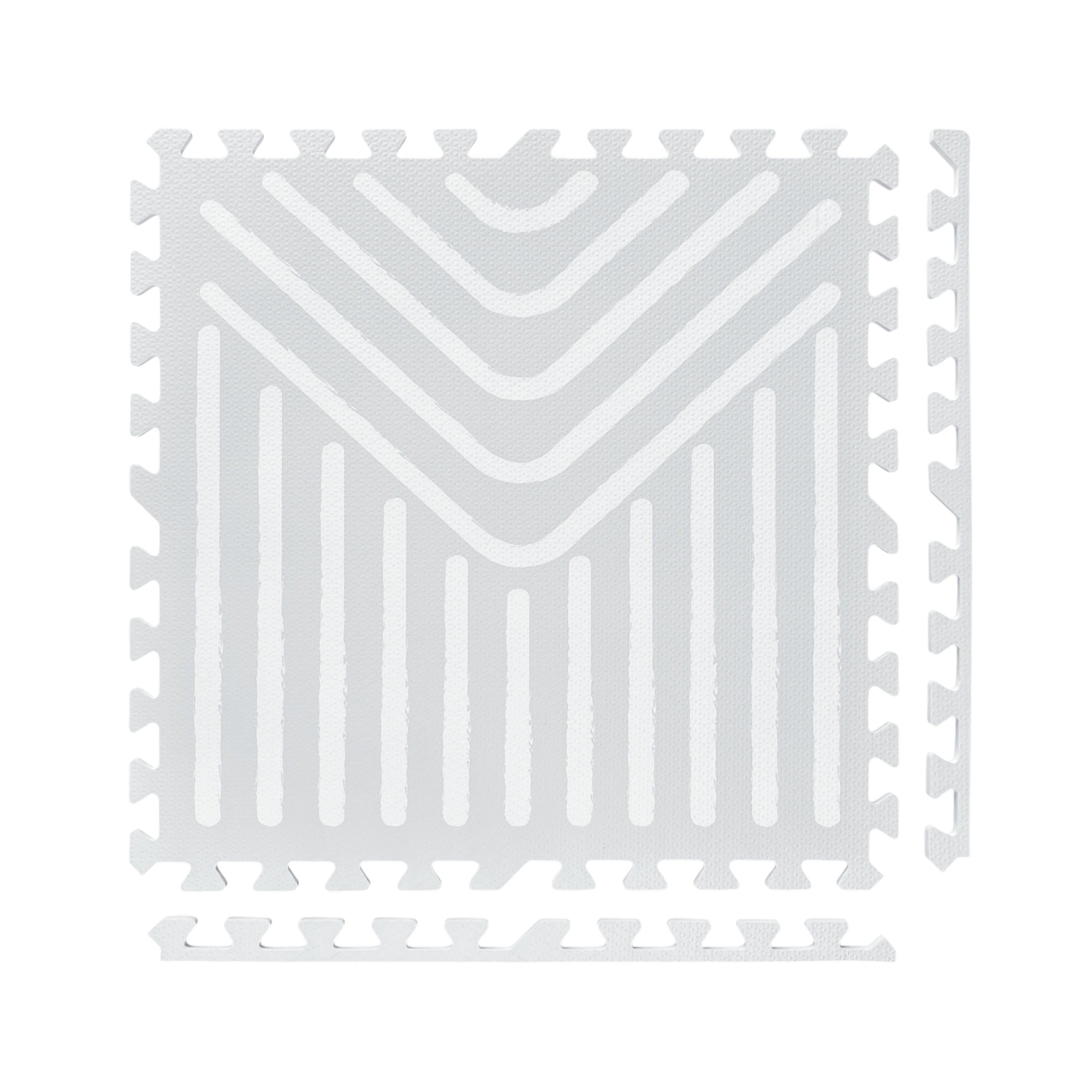 EVA Puzzle Mat - Tribal Geometry - Grey
