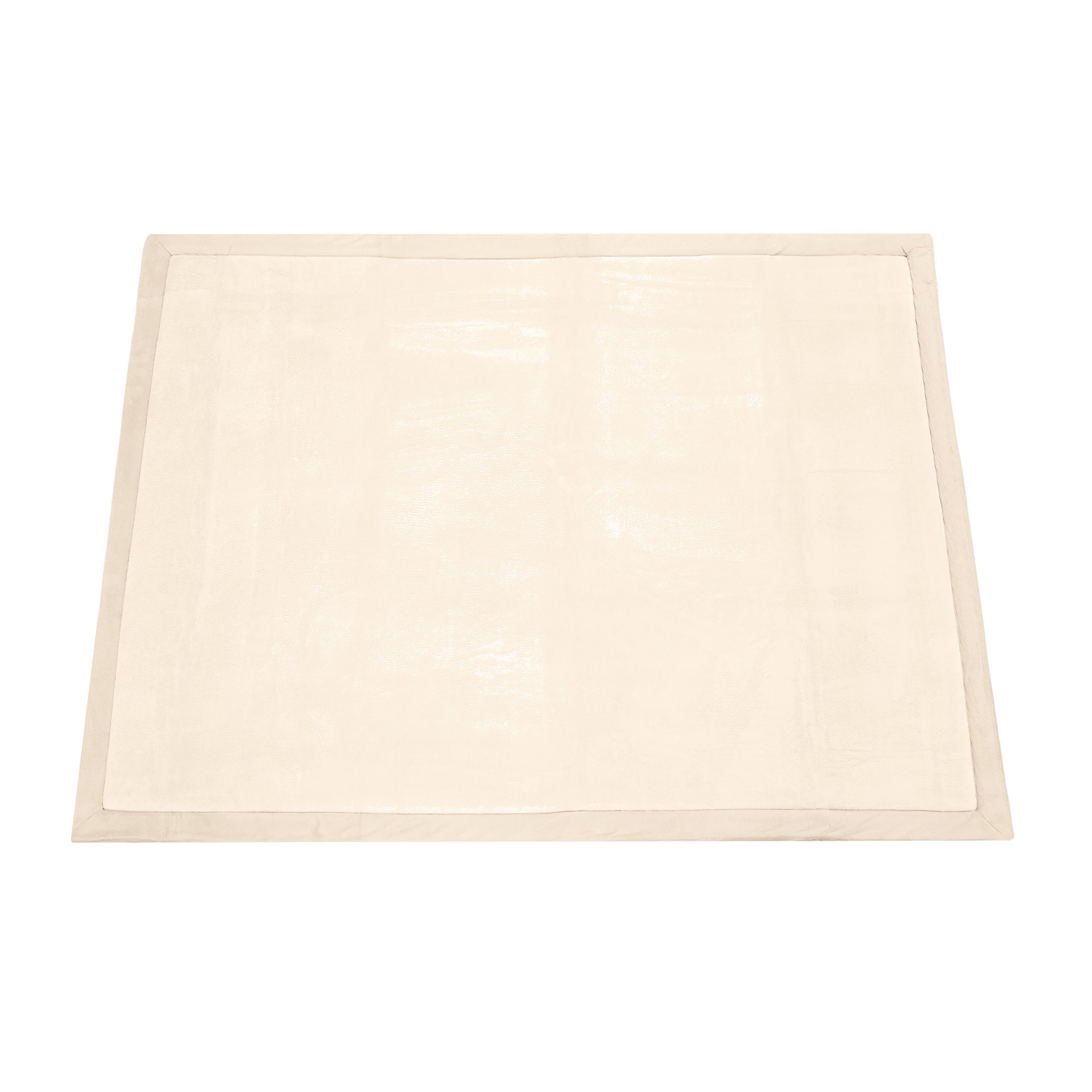 Coral Velvet Memory Foam Mat -Beige