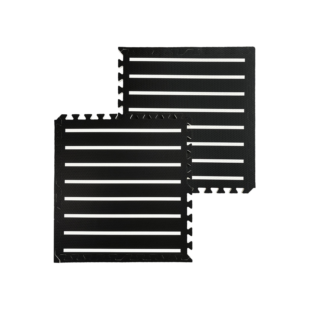 EVA Puzzle Mat Black & White Stripes